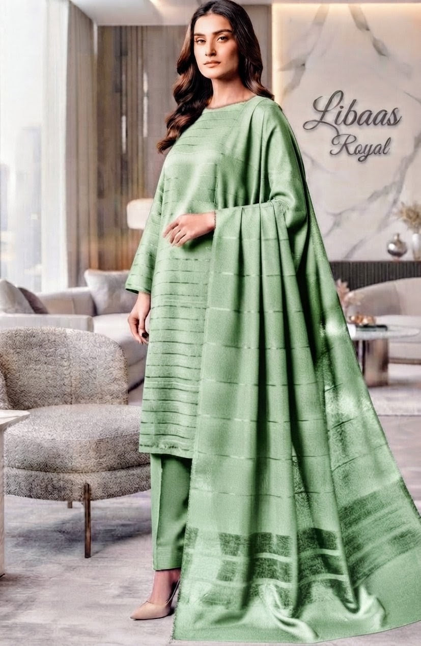 3-Piece Alpine Marina Velvet Outfit – Unstitched