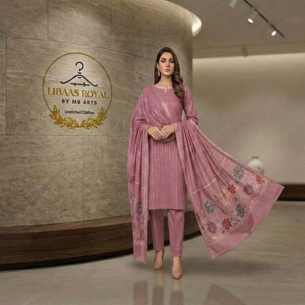 Premium 3-Piece Lawn Barosha Ensemble