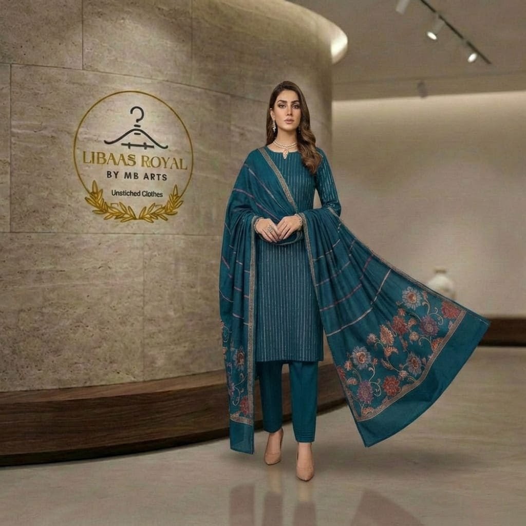 Premium 3-Piece Lawn Barosha Ensemble