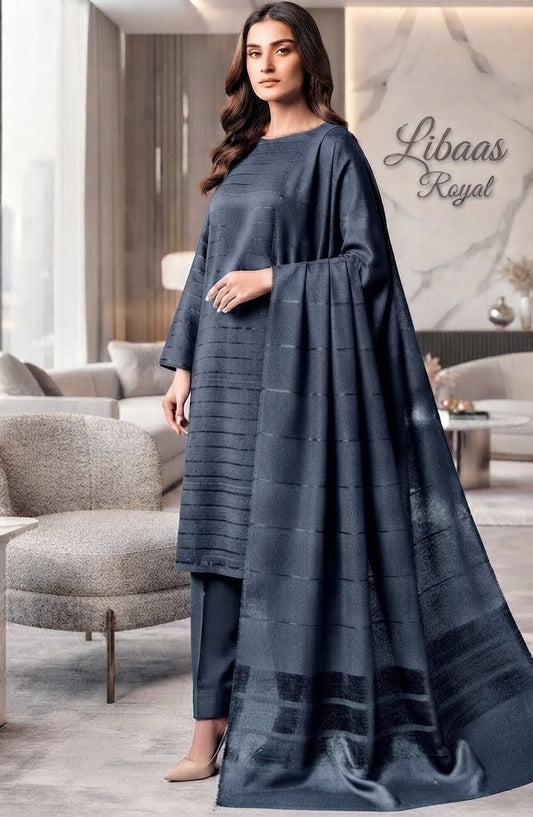 3-Piece Alpine Marina Velvet Outfit – Unstitched