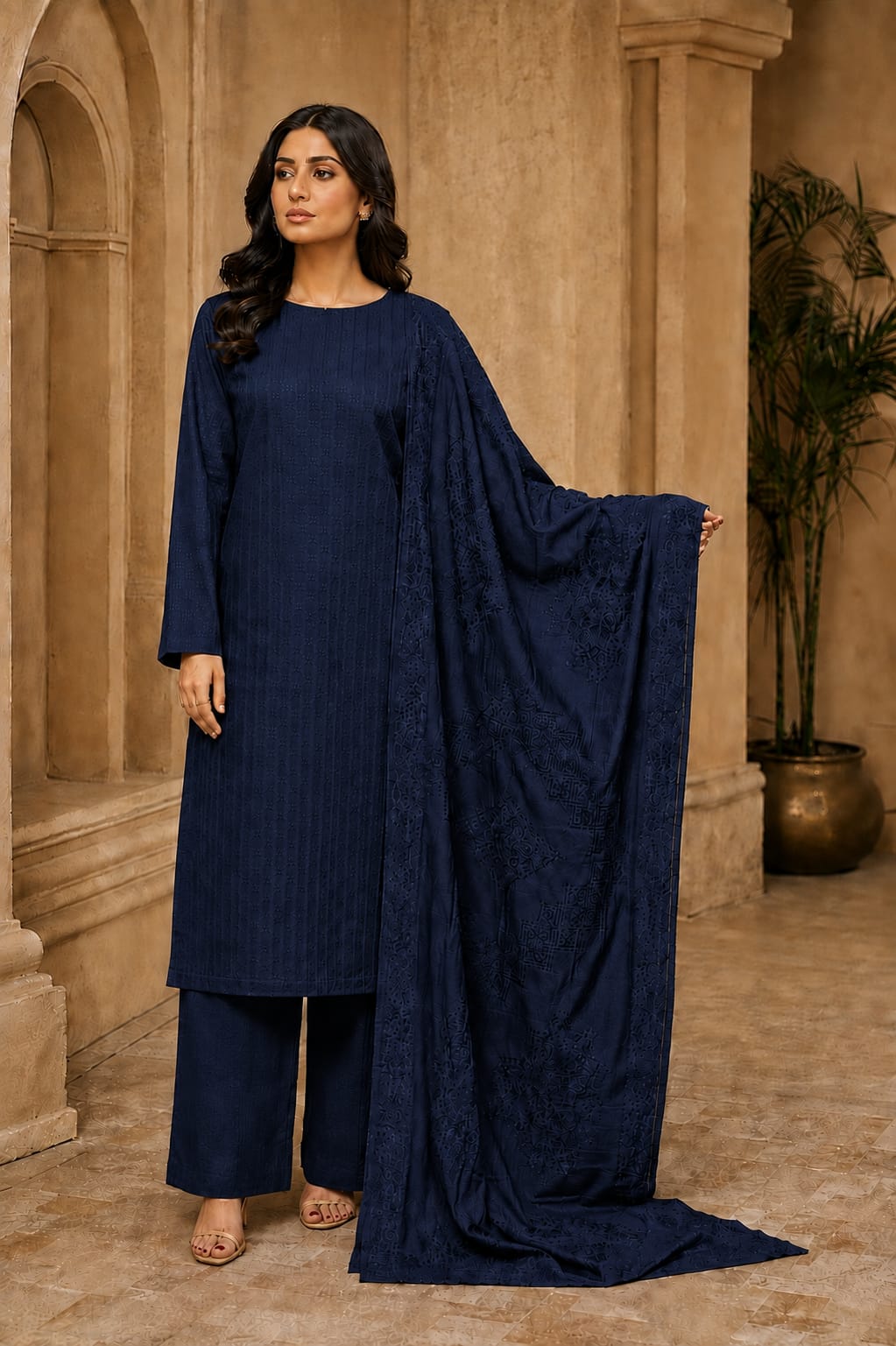 *Imperial Texture Velvet – 3-Piece Unstitched Collection ✨👑*
