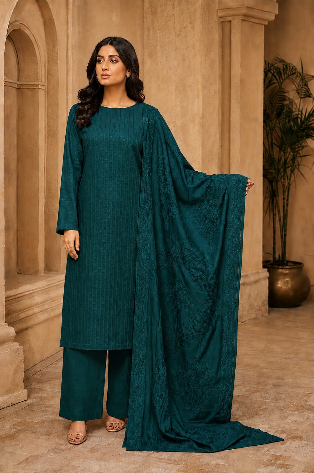 *Imperial Texture Velvet – 3-Piece Unstitched Collection ✨👑*