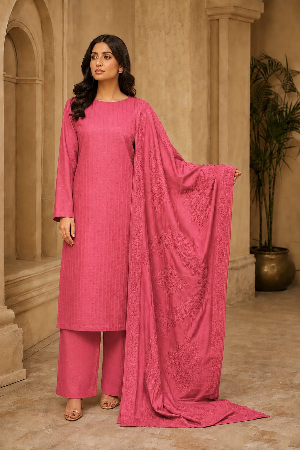 *Imperial Texture Velvet – 3-Piece Unstitched Collection ✨👑*