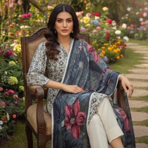 lawn bana doriya digital print 3pc