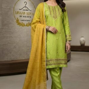 two tone embroidery 3pc