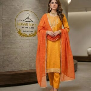 two tone embroidery 3pc