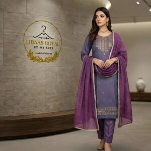 two tone embroidery 3pc