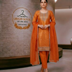 two tone embroidery 3pc